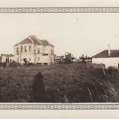 House along the constructed seawall
