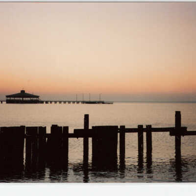 Pavilion, sunrise from 6th street