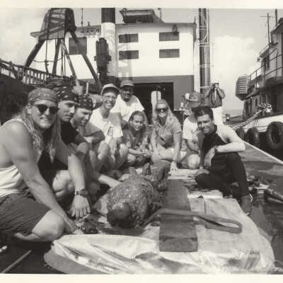 Crew with the Raised Cannon