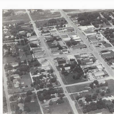 Aerial View of Downtown Palacios