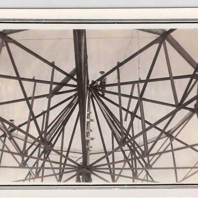 Pavilion, construction of roof beams