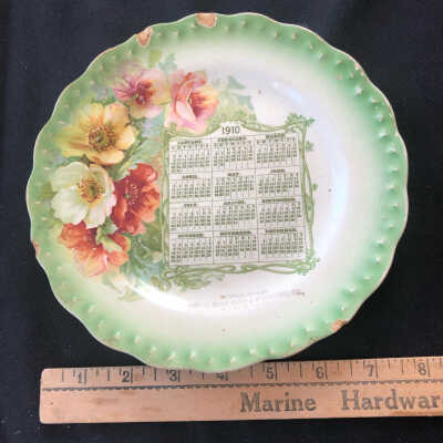 1910 Calendar Plate