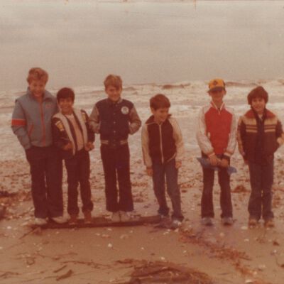 Boy Scouts at Beach