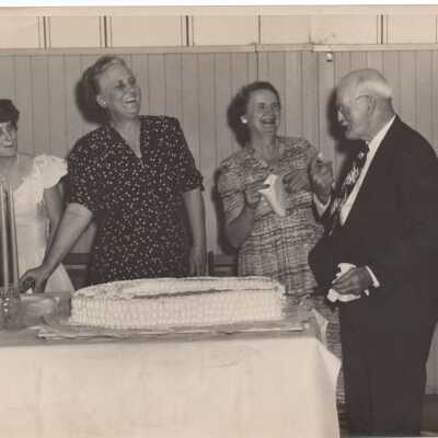 Cake Cutting at Dr. Wagner Day