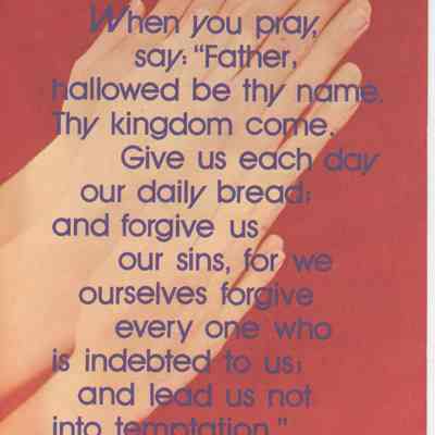 When you pray