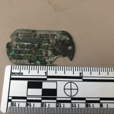 Dog Tag Of Unknown Person