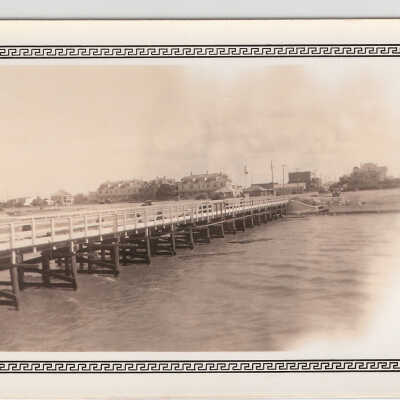 Pavilion, construction view of pier from pavilion