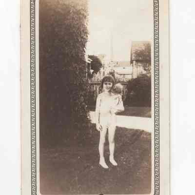 Claire Joy with a doll