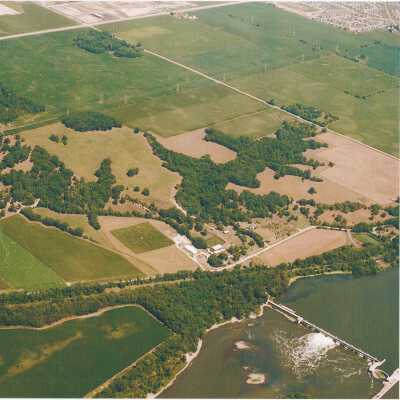Aerial View of the Dollinger Family Farm, Once the town of Dresden