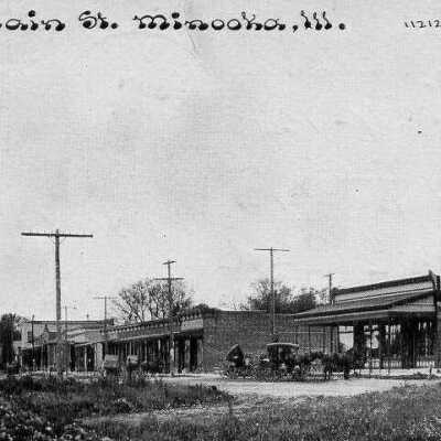Downtown Minooka c1910