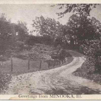 Greetings From Minooka Postcard