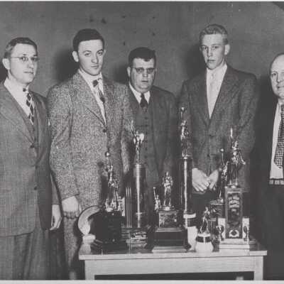 1948 Minooka High School Basketball Captains and Coaches