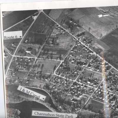 Aerial Photo of Channahon c1946