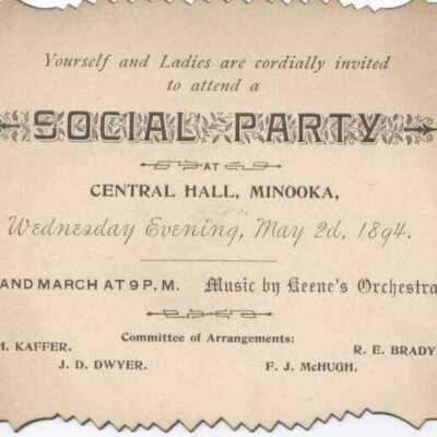 Social Party May 2, 1894