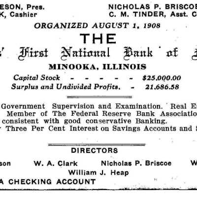 Statement, Bank