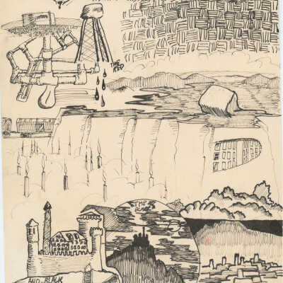 Drawing, Ink