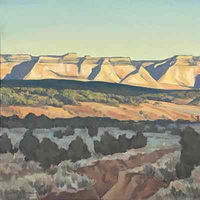 Mesa at Sundown (walls of sandstone)