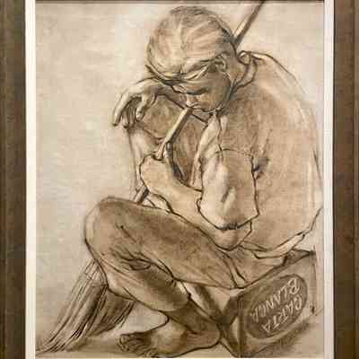 Street Sweeper (Seated Figure)