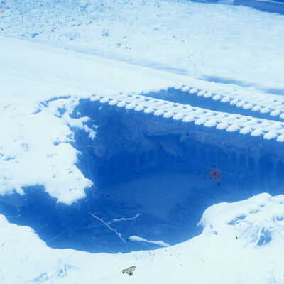 Snow on the rail in 1975