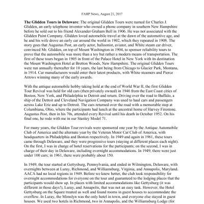 2017 08-21 Weekly News