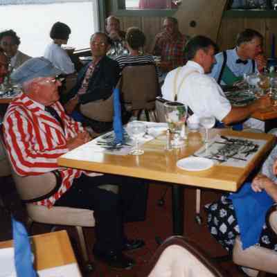 1994 HCCA Car Tour - Ruth Pierson Marshall and Thomas C Marshall, Jr at diner