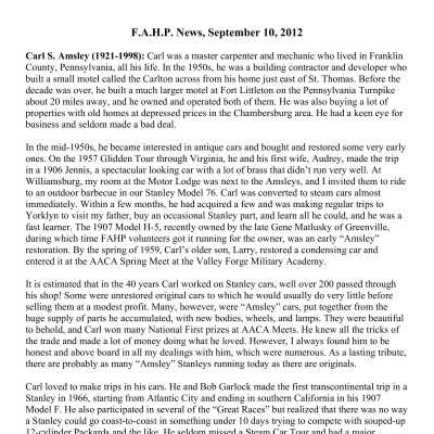 2012 09-10 Weekly News