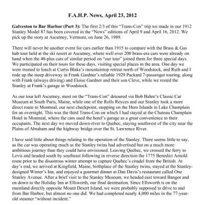 2012 04-23 Weekly News