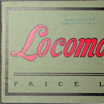 1901 Locomobile Price List
