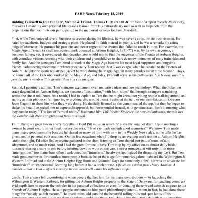 2019 02-18 Weekly News