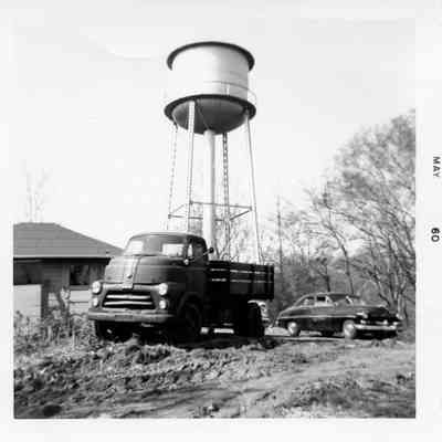 Water tower at Auburn Heights, 1960