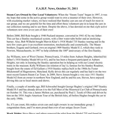 2011 10-31 Weekly News
