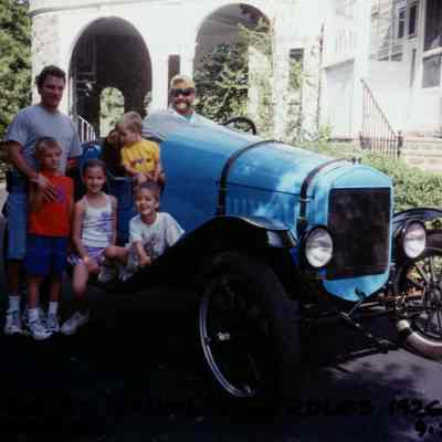 2002 - Bill Rule in his 1926 Ford Roadster at the Steam Team picnic