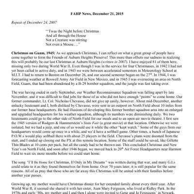 2015 12-21 Weekly News