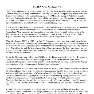 2013 04-22 Weekly News
