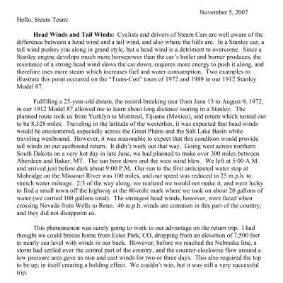 2007 11-05 Weekly News