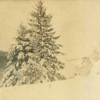 Auburn Heights estate in snow