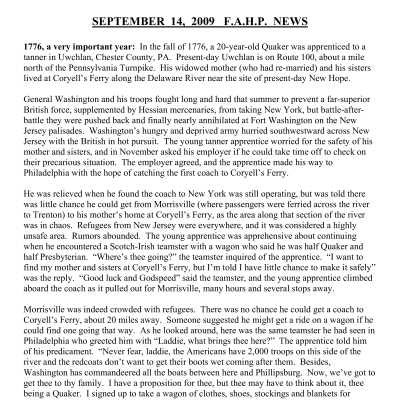 2009 09-14 Weekly News