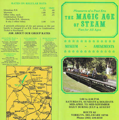 1973 rack card for Magic Age of Steam