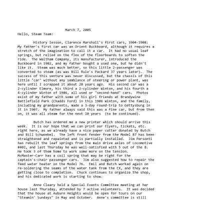 2005 03-07 Weekly News