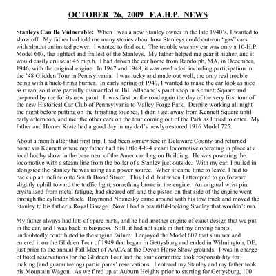 2009 10-26 Weekly News