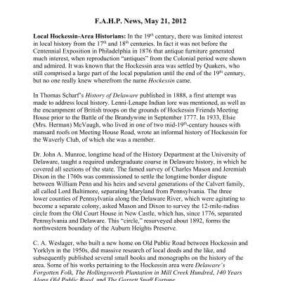 2012 05-21 Weekly News