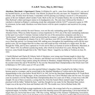 2013 05-06 Weekly News