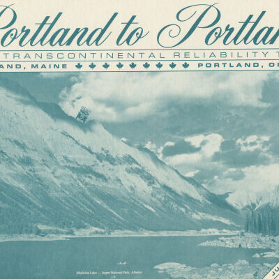 1985 Transcontinental Tour brochure cover