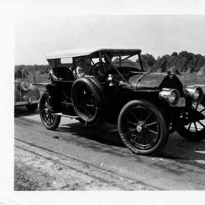 1949 Glidden Tour - D. Cameron Peck and passenger in a 1910 Simplex