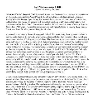 2016 01-04 Weekly News