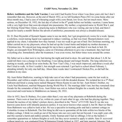 2016 11-21 Weekly News