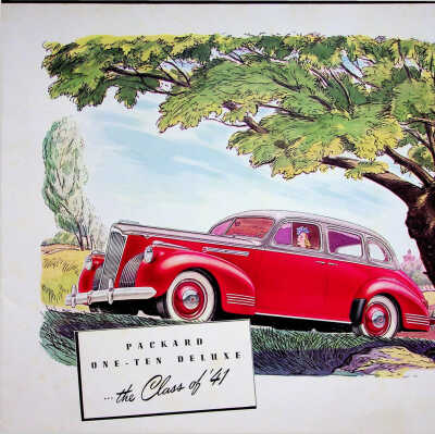 1941 brochure for the Packard One-Ten Deluxe