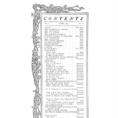 1905 The Burr McIntosh Monthly article and editorial regarding Ormond Beach, FL, racing