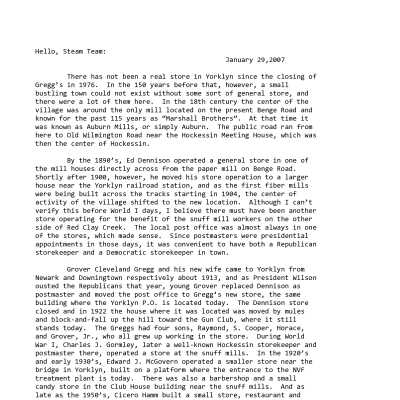 2007 01-29 Weekly News