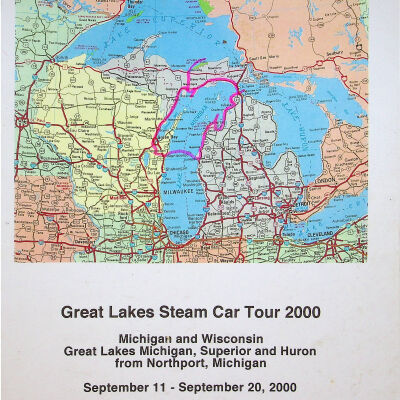 2000 Steam Car Tour (Great Lakes) tour book cover